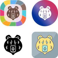 Polar Bear Icon Design vector
