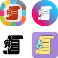 Legal Paper Icon Design vector