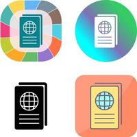 Global Report Icon Design vector