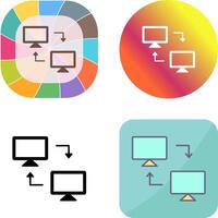 Sharing Systems Icon Design vector