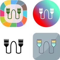 Internet Cable Icon Design vector