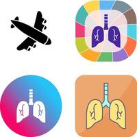 Lung Icon Design vector