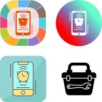 Alarm Icon Design vector