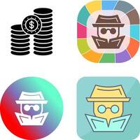 Hacker Icon Design vector