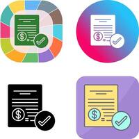 Paid Icon Design vector