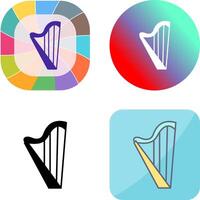 Harp Icon Design vector