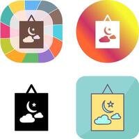 Hanging Painting Icon Design vector