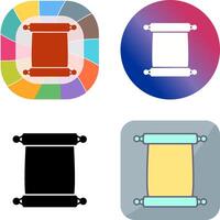 Scroll of Paper Icon Design vector