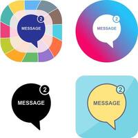 Message Bubbles Icon Design vector