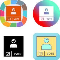 Candidate Banner Icon Design vector