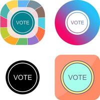 Vote Link Icon Design vector