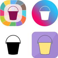 Water Bucket Icon Design vector