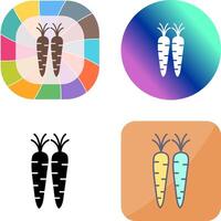 Carrots Icon Design vector