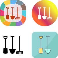 jardinería herramientas icono diseño vector