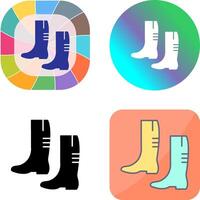 Gardening Boots Icon Design vector