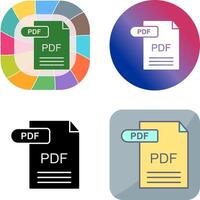 PDF Icon Design vector