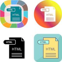 HTML Icon Design vector