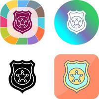 Police shield Icon Design vector