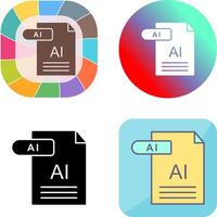 AI Icon Design vector