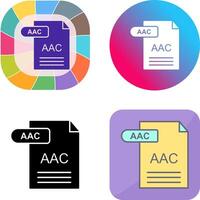 aac icono diseño vector