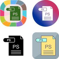 PS Icon Design vector