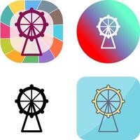 Ferris Wheel Icon Design vector