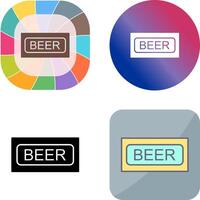 Beer Sign Icon Design vector