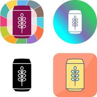 Beer Can Icon Design vector