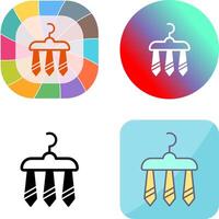 Three Ties Icon Design vector