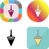 Plumb Bob Icon Design vector