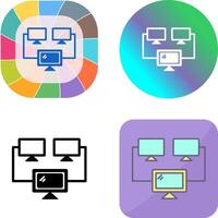 Connected Systems Icon Design vector