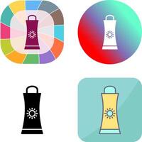Sunblock Cream Icon Design vector