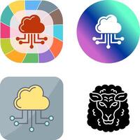 Cloud Computing Icon Design vector