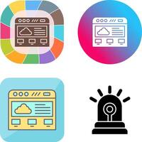 Cloud Computing Icon Design vector