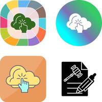 Cloud Computing Icon Design vector