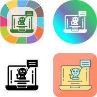 Chat Bot Icon Design vector