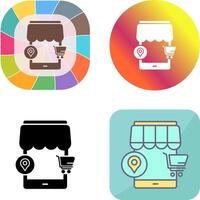 Pin Icon Design vector