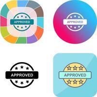 Approved Icon Design vector