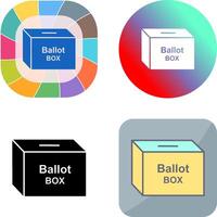 votación caja icono diseño vector