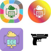 Cloud Coding Icon Design vector