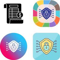 Cyber Security Icon Design vector
