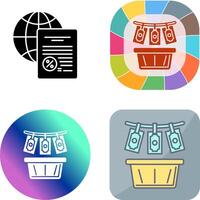 Money Loundering Icon Design vector