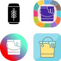 Paint Bucket Icon Design vector