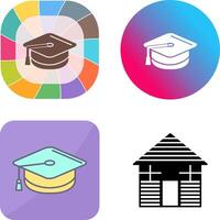 Mortarboard Icon Design vector