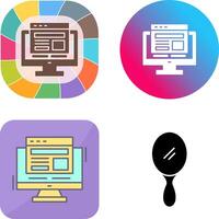 Adaptive Layout Icon Design vector