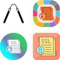 diseño de icono ssl vector