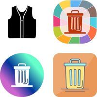 Trash Can Icon Design vector