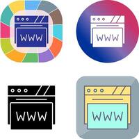 Web Browser Icon Design vector