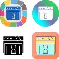 Waiting Icon Design vector