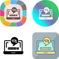 Digital Learning Icon Design vector